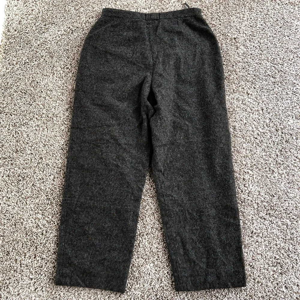 Vintage Chanel Boutique Trousers Fits‎ (32x28) Alpaca High Rise Wide Leg Pants
